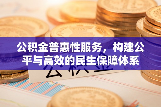创业公积金普惠性服务，构建公平与高效的民生保障体系