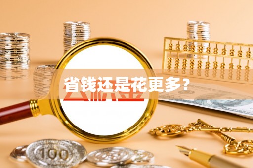 创业省钱还是花更多？