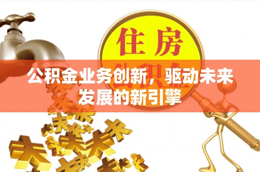 创业公积金业务创新，驱动未来发展的新引擎
