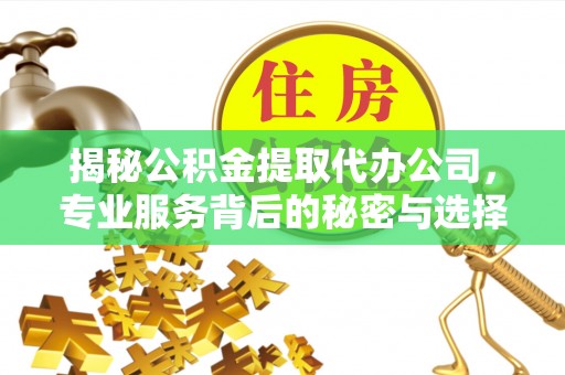 创业揭秘公积金提取代办公司，专业服务背后的秘密与选择指南