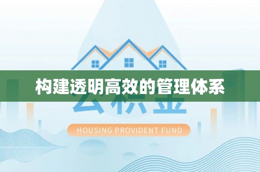创业构建透明高效的管理体系