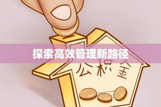 创业探索高效管理新路径