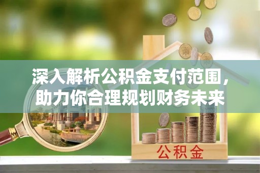 创业深入解析公积金支付范围，助力你合理规划财务未来