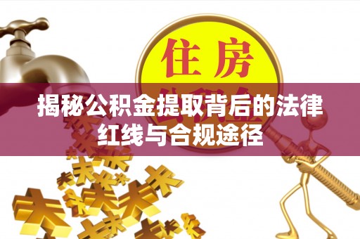 创业揭秘公积金提取背后的法律红线与合规途径