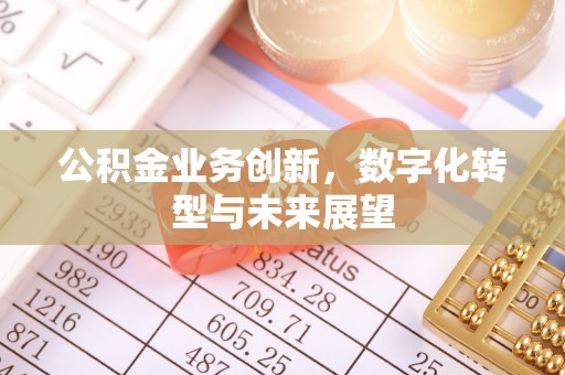 创业公积金业务创新，数字化转型与未来展望