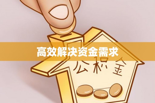 创业高效解决资金需求