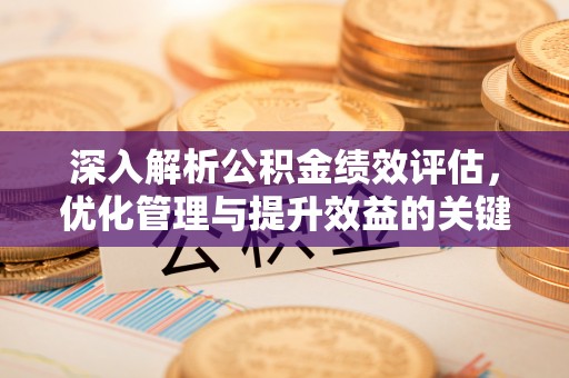 创业深入解析公积金绩效评估，优化管理与提升效益的关键路径