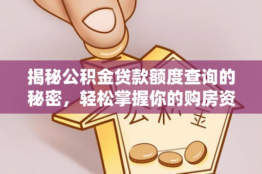 创业揭秘公积金贷款额度查询的秘密，轻松掌握你的购房资金