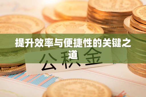 创业提升效率与便捷性的关键之道