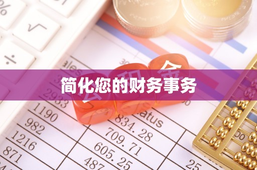 创业简化您的财务事务