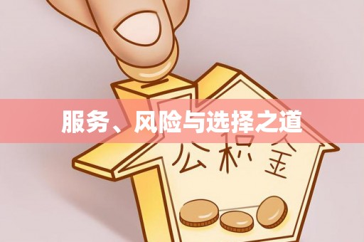创业服务、风险与选择之道