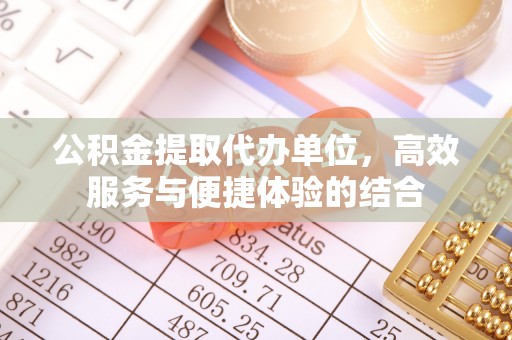 创业公积金提取代办单位，高效服务与便捷体验的结合