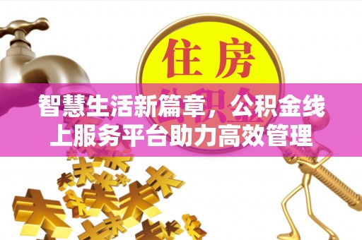 创业智慧生活新篇章，公积金线上服务平台助力高效管理